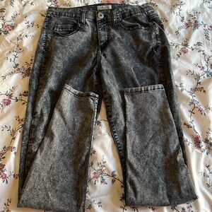 Black Acid Wash MUDD Skinny Jeans